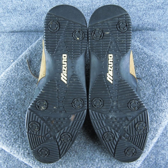Mizuno Golf Cleat Men Saddle Oxfords Shoes Size‎ 11 Medium Black Leather Lace Up